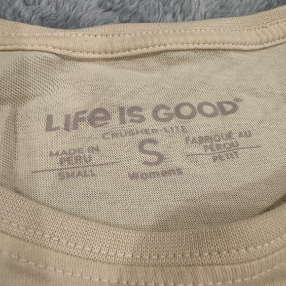 LIFE IS GOOD 100% cotton Rose Graphic Tee | Women’s Small - Picture 4 of 5